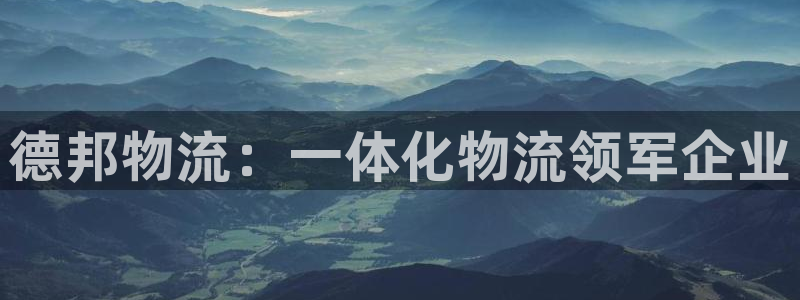 28圈链接是什么：德邦物流：一体化物